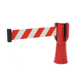 Separador de cinta retractil Blanco/Rojo - Codigo911